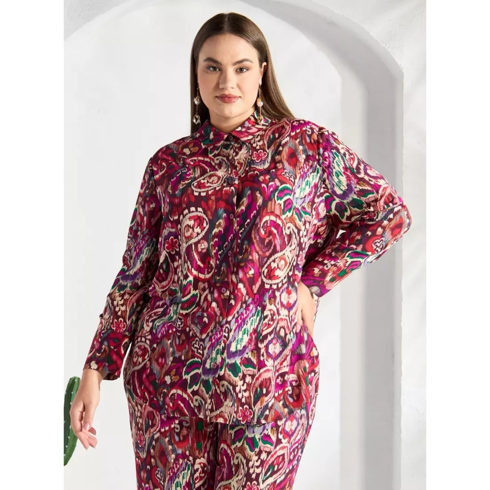 MAX Vibrant Multicolor Patterned Blouse-size EUR40-NWT